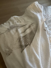 This was from a small patch I cleaned next to my bed, all floors were dirty