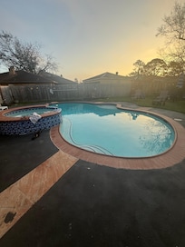 Hot tub is available for an extra fee to cover heating costs.