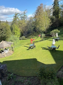 View of the gardens from our bedroom
