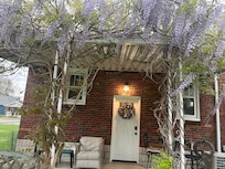 Patio at the back of the house