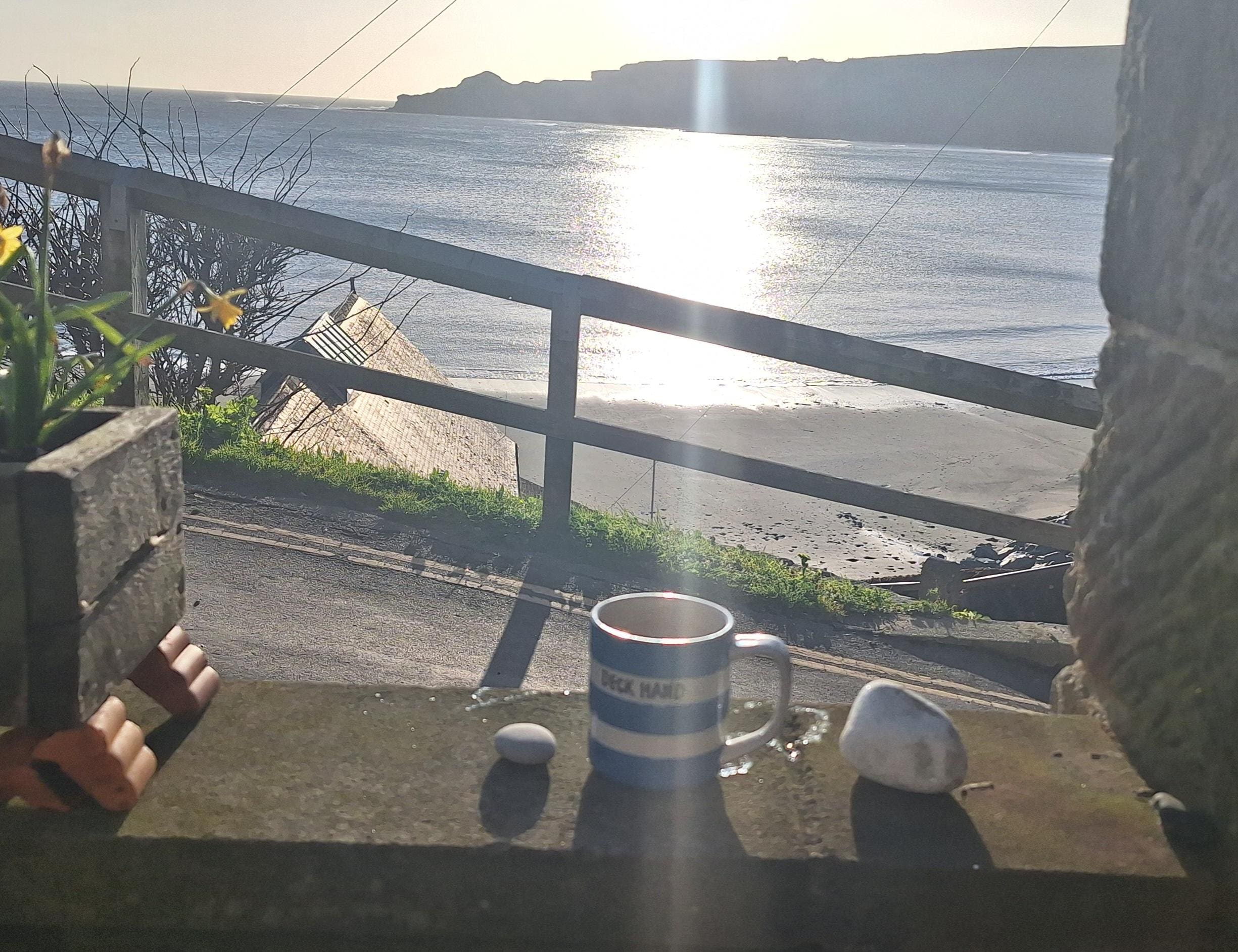 Peaceful morning cuppa