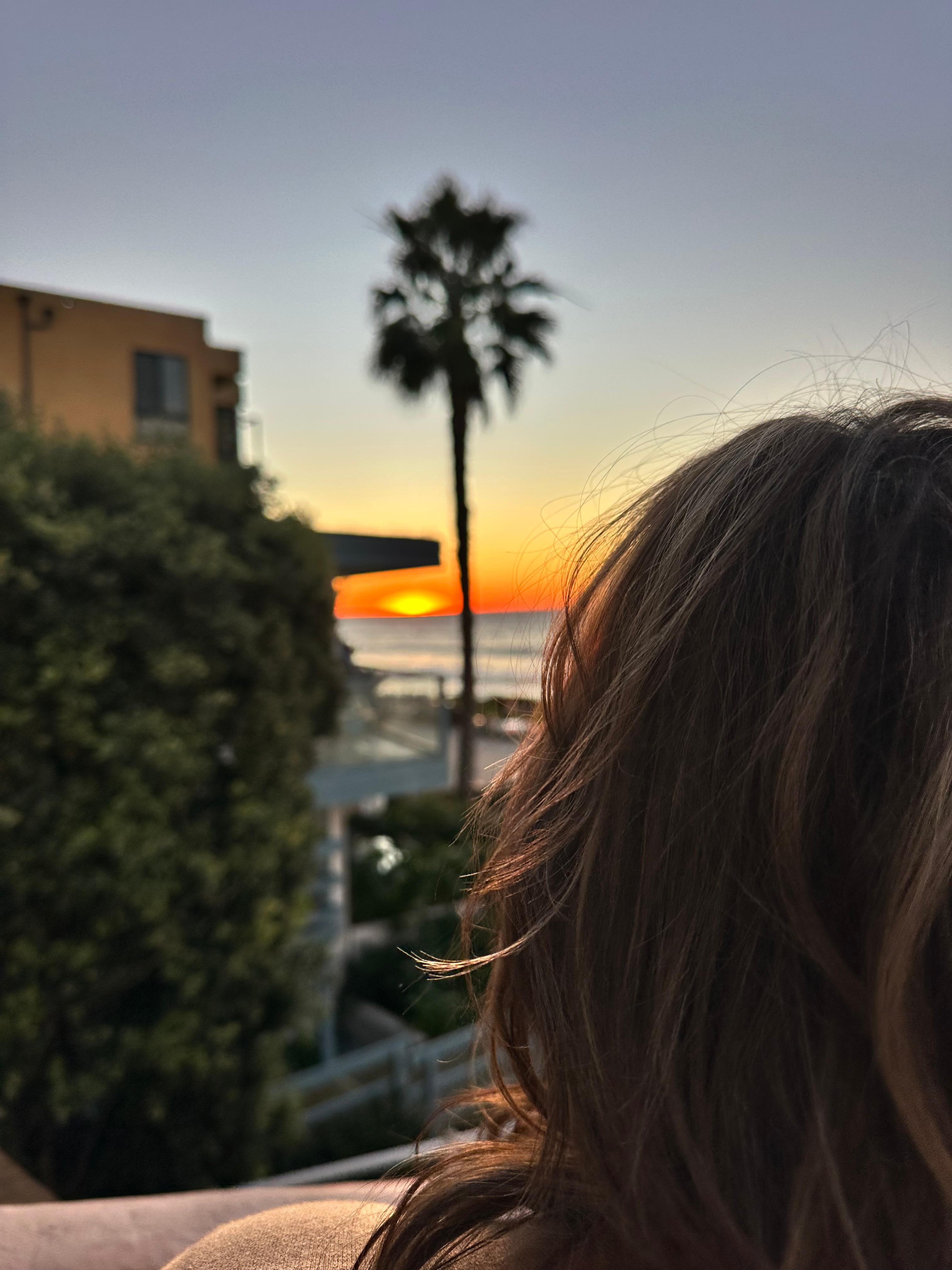 The sunset was picturesque! 