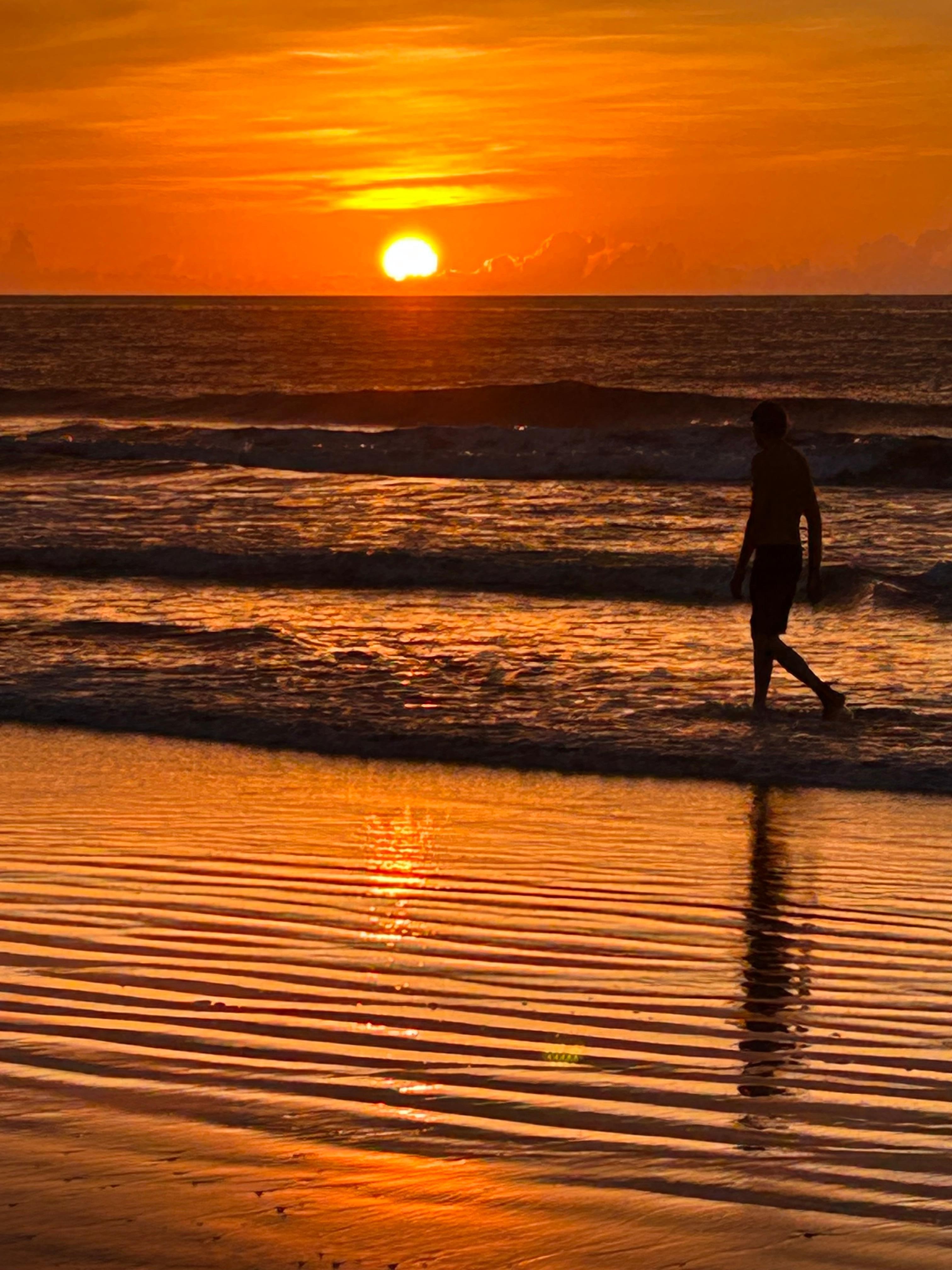Sunrise at Cocoa Beach. Short walk from hotel.