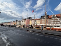 Nyhavn - around the corner from the Strand Hotel