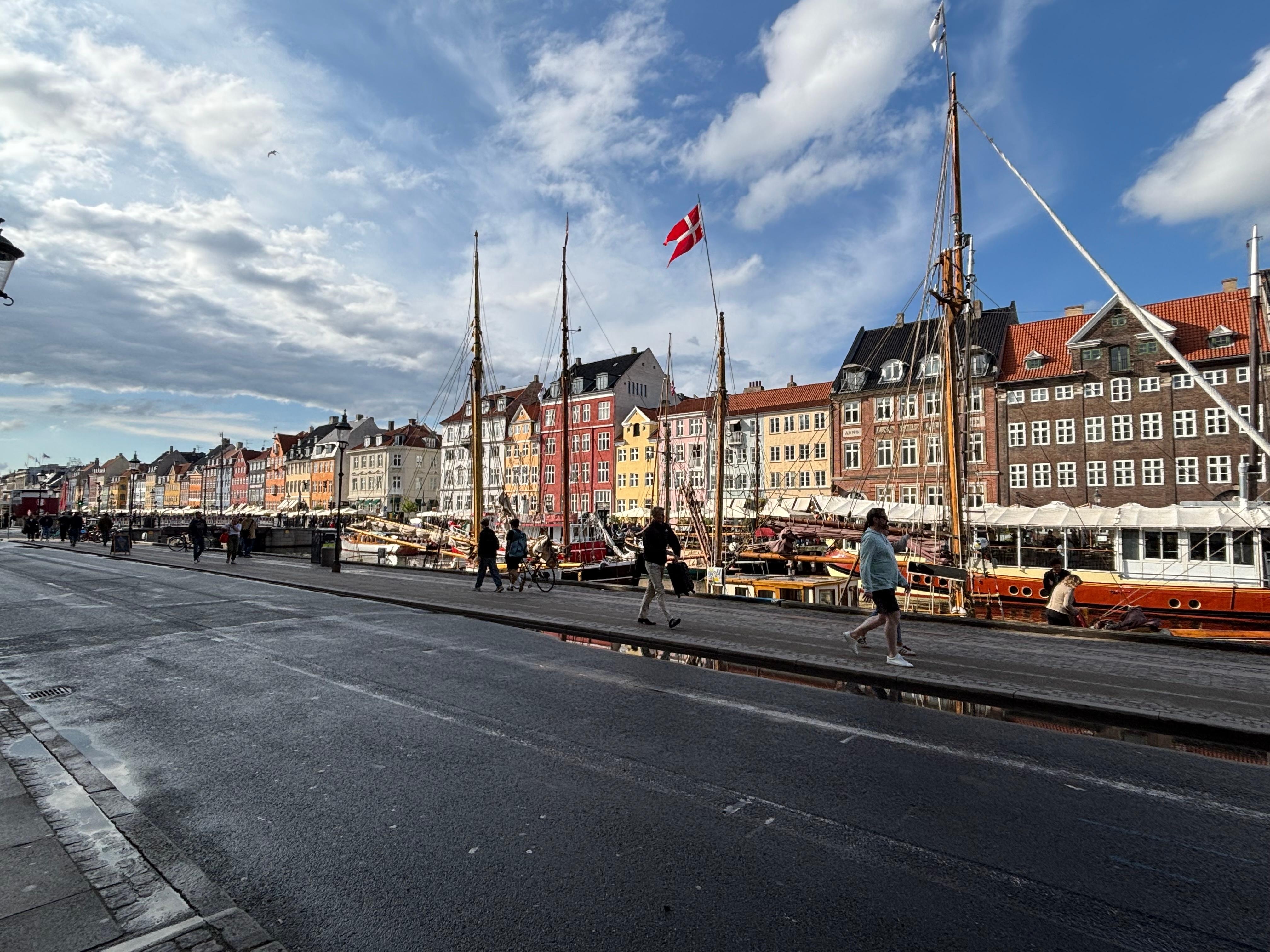 Nyhavn - around the corner from the Strand Hotel