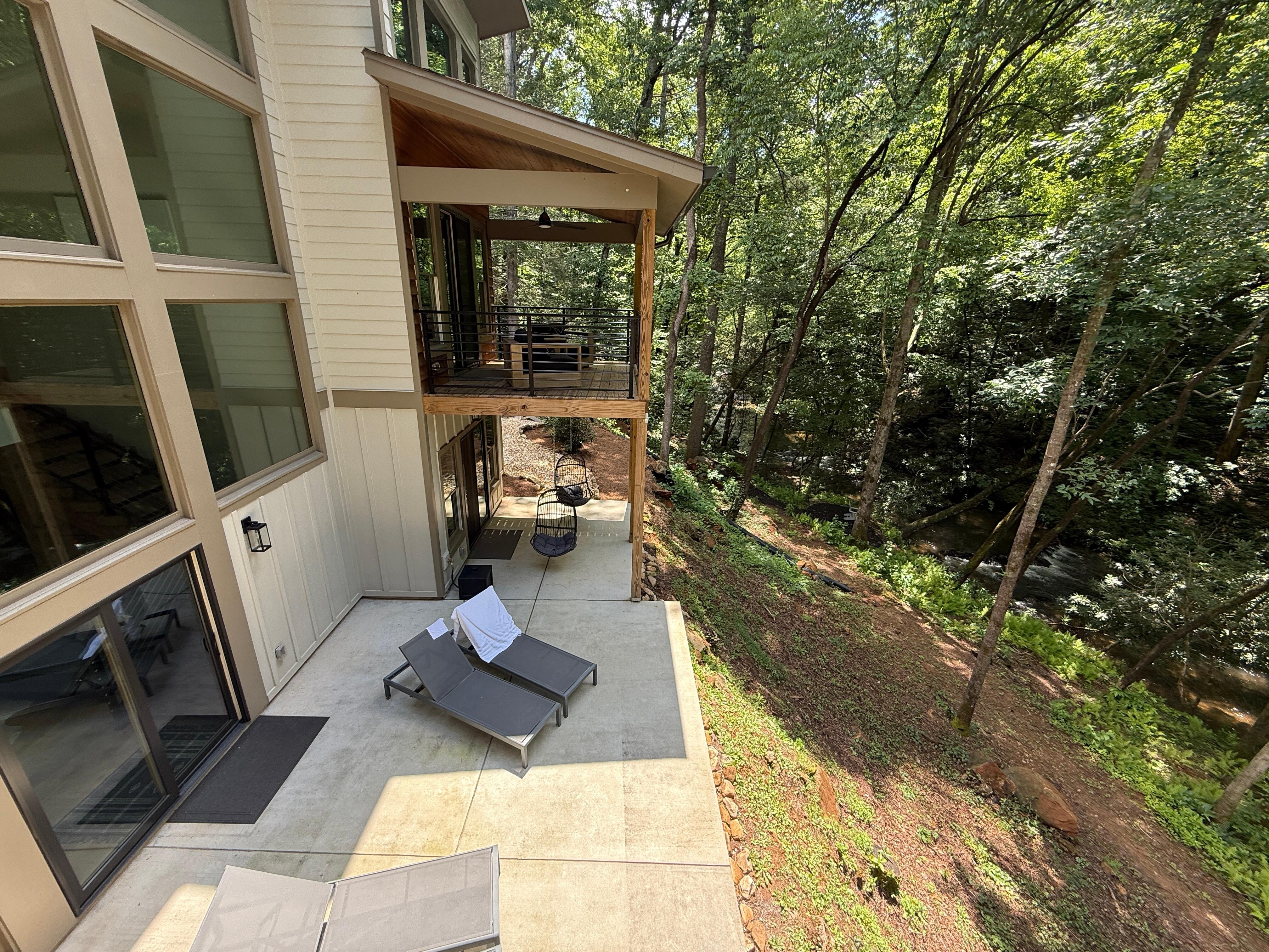 The view from the balcony off the living area.
