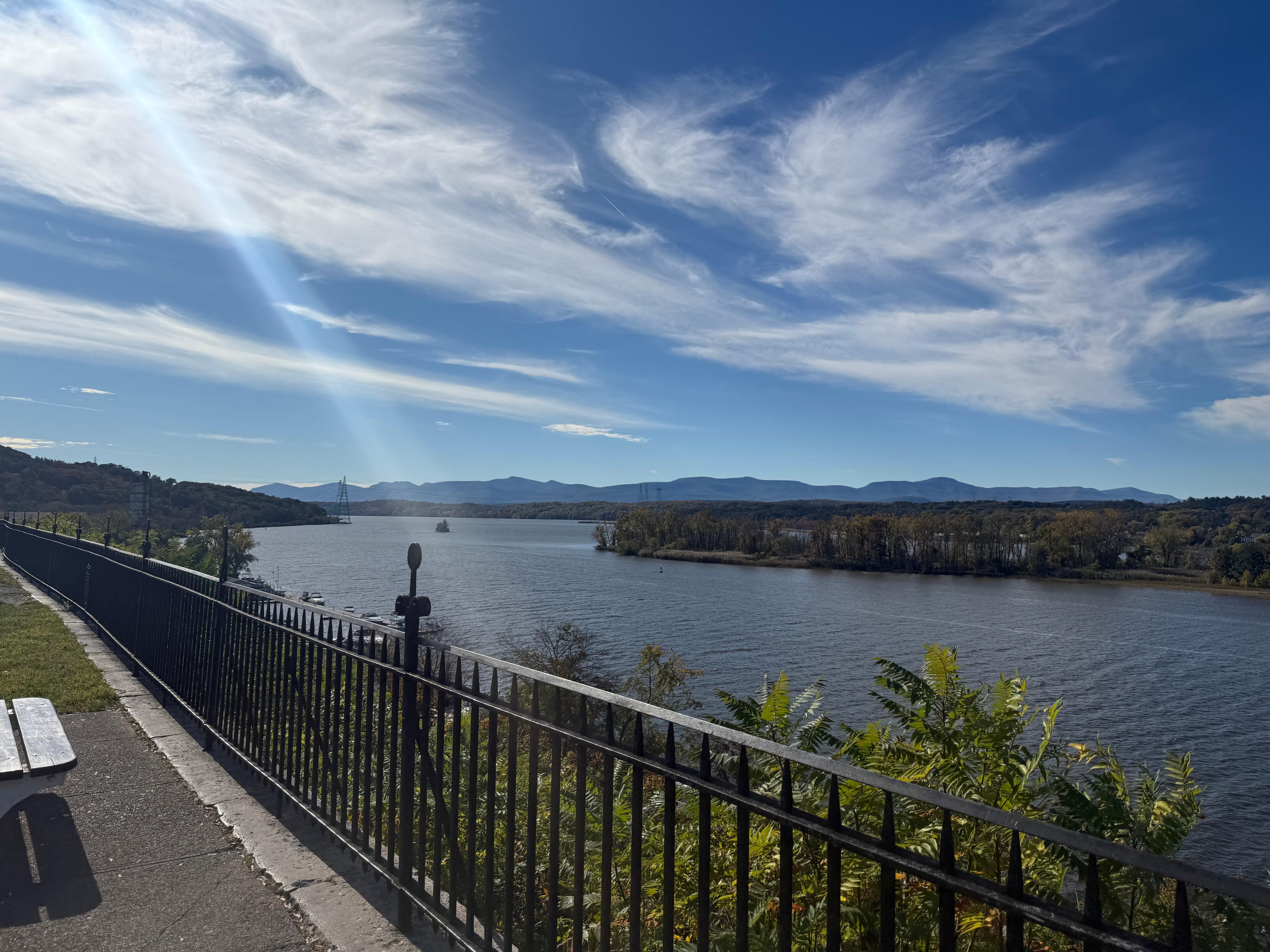 A few hundred feet from Hudson Mariner; the end of Warren St. 