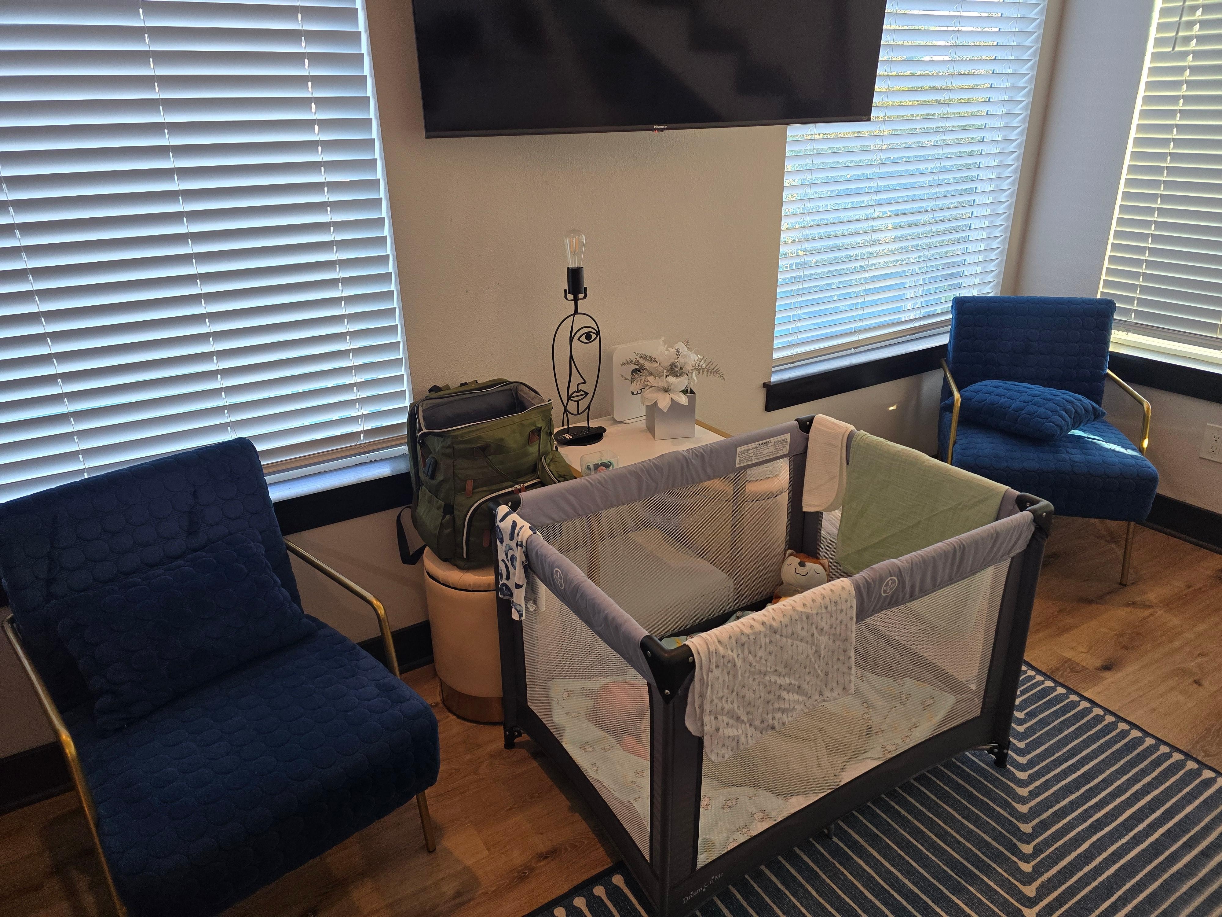 Had a playpen available