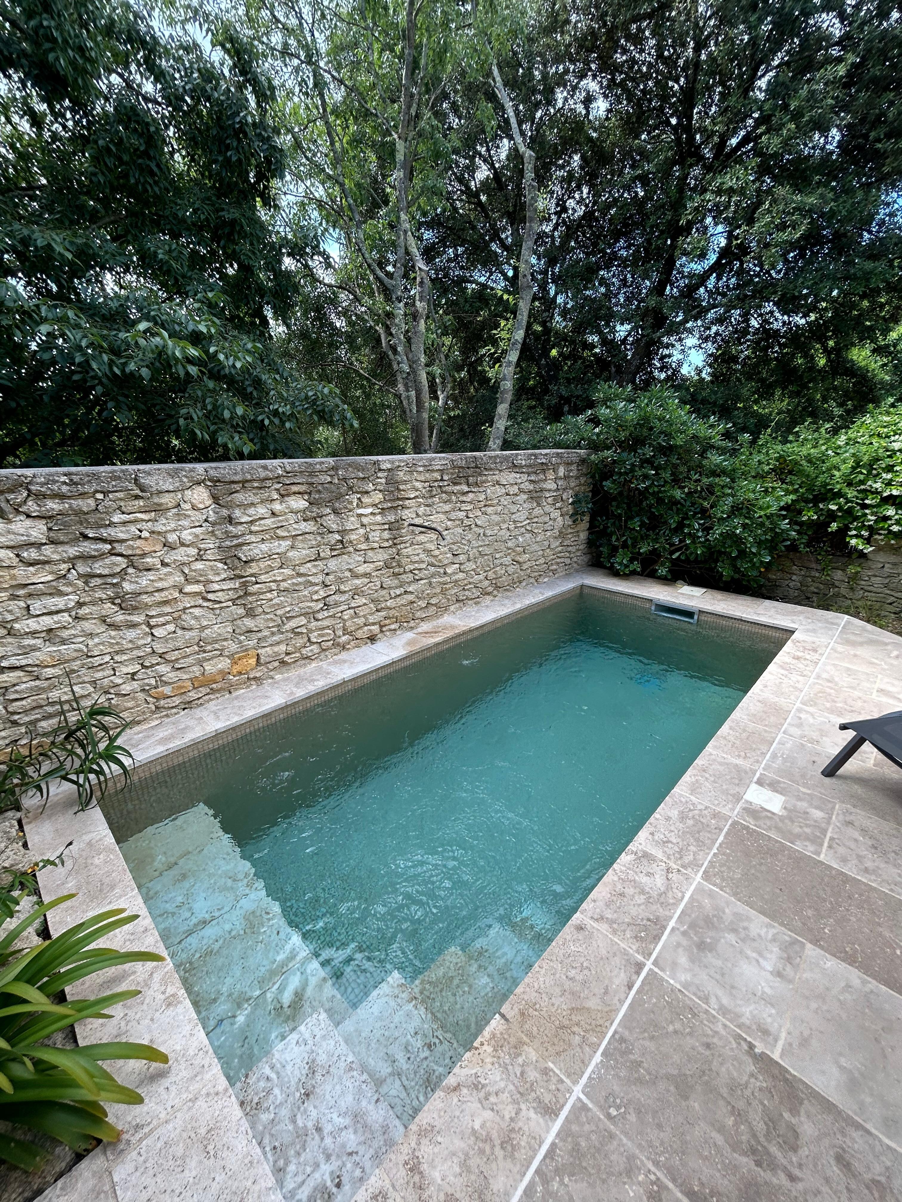 A beautiful pool at the home.