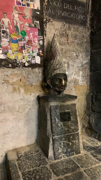 Statue in historic city center.