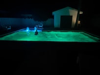 Kids loved the pool lights!