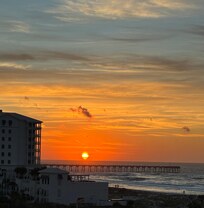 Sunrise from the balcony
