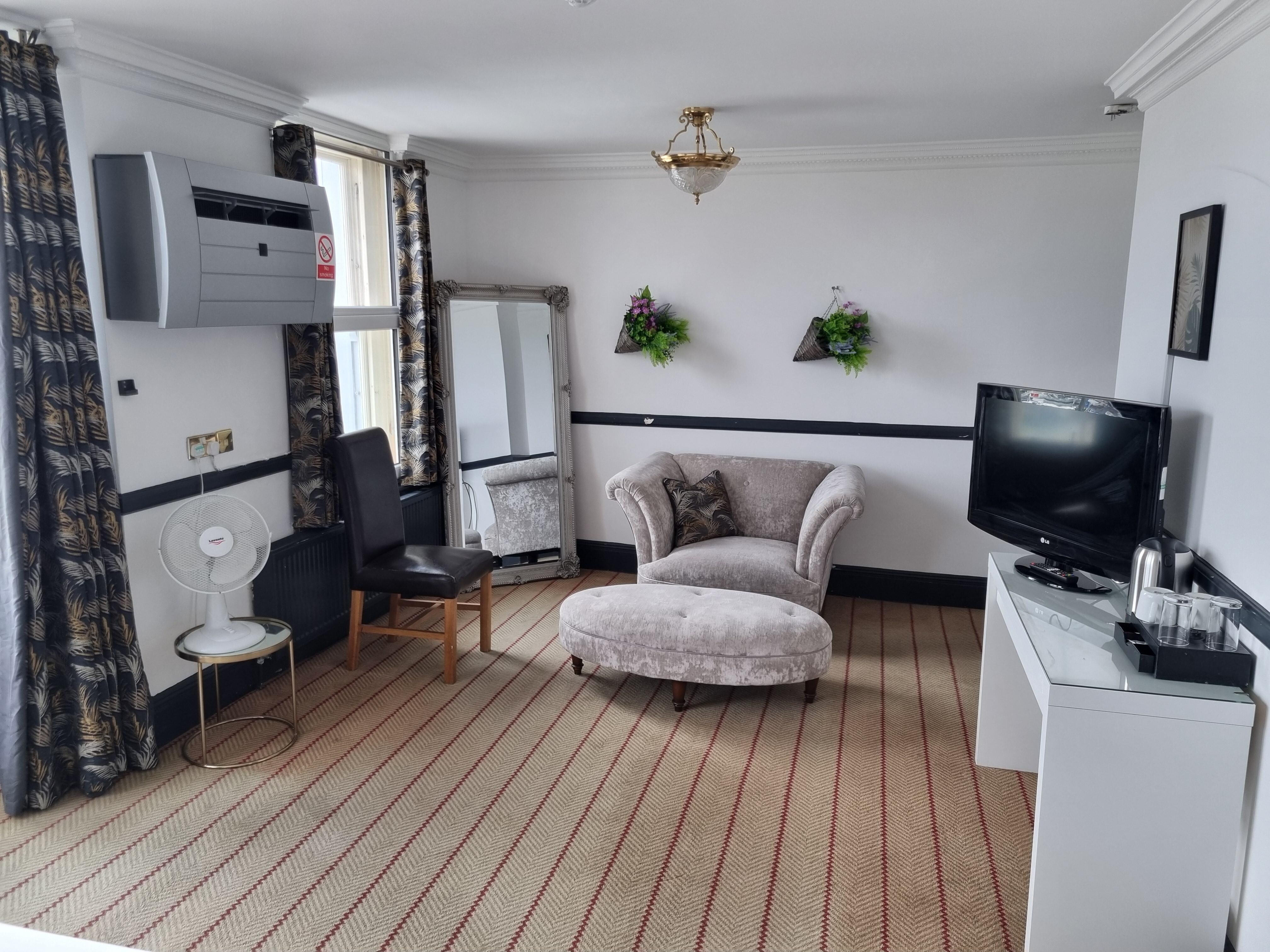 The room was spacious
