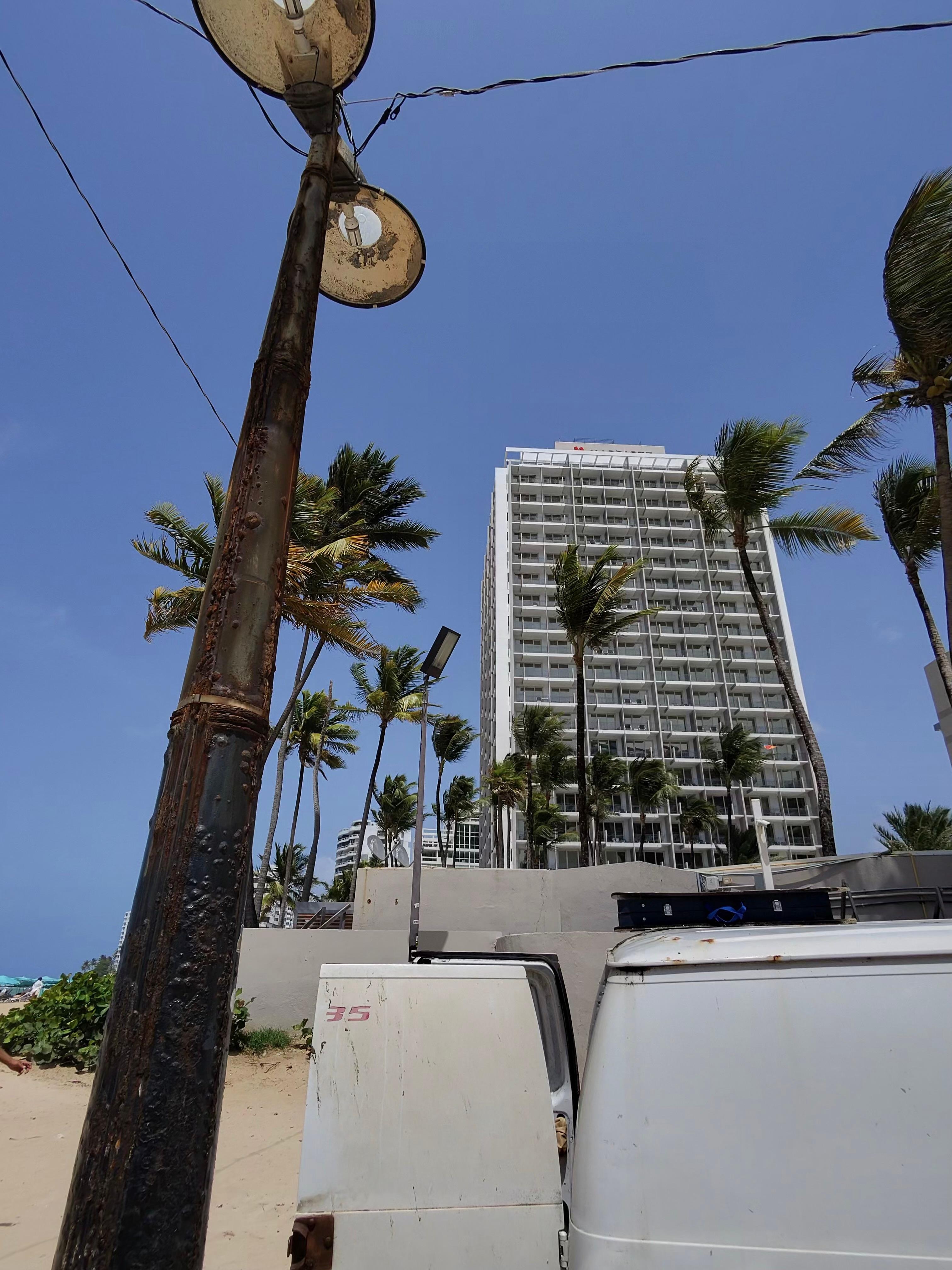 Outside view of towers