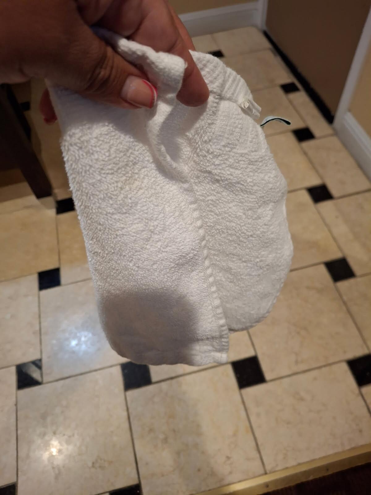 Before cleaning floor