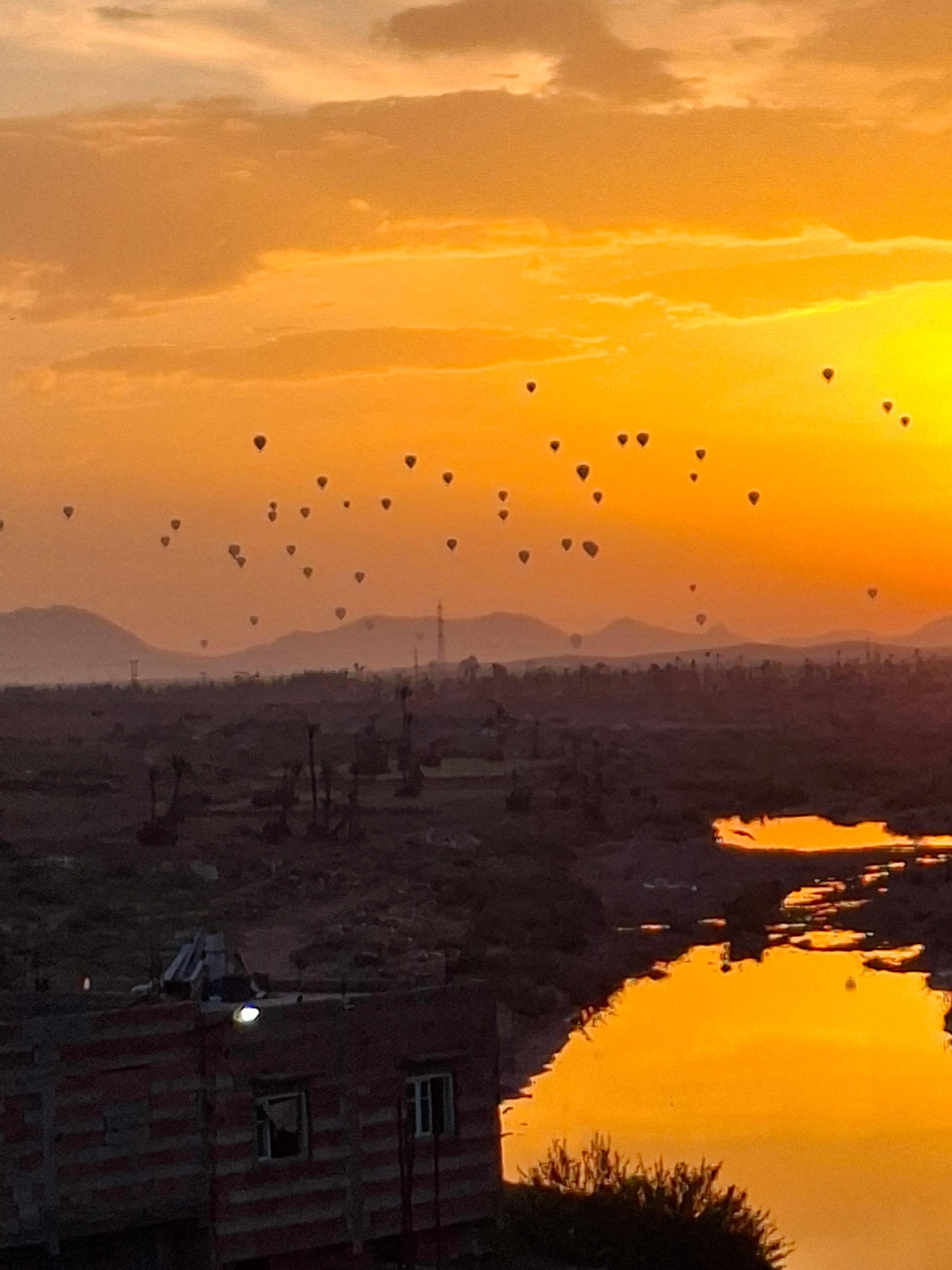 Morning view from the rooftop. 