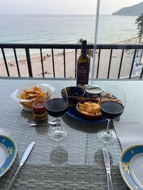 Dinner on the balcony