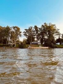 View of the cabin from the water.