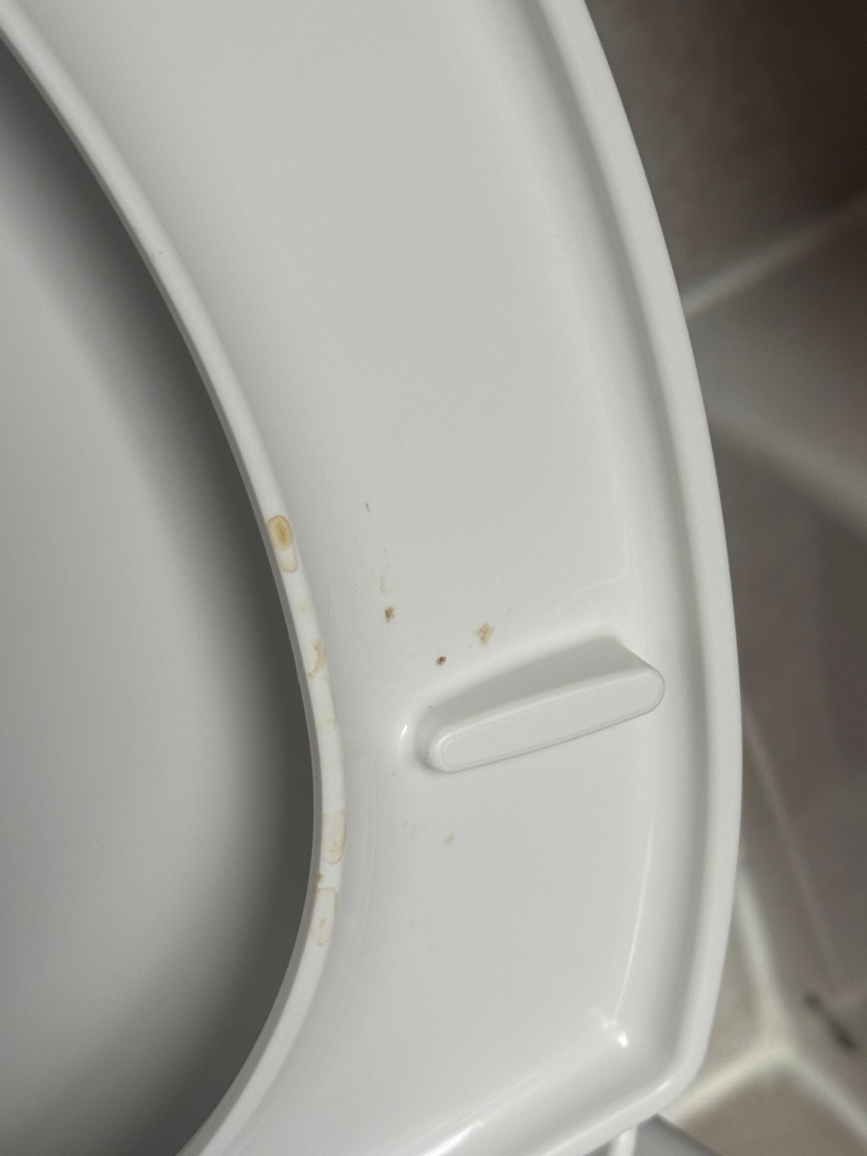 Dirty toilet at check in 