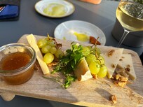 Kvällsmål på hotellets veranda