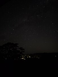 Clear night view of stars