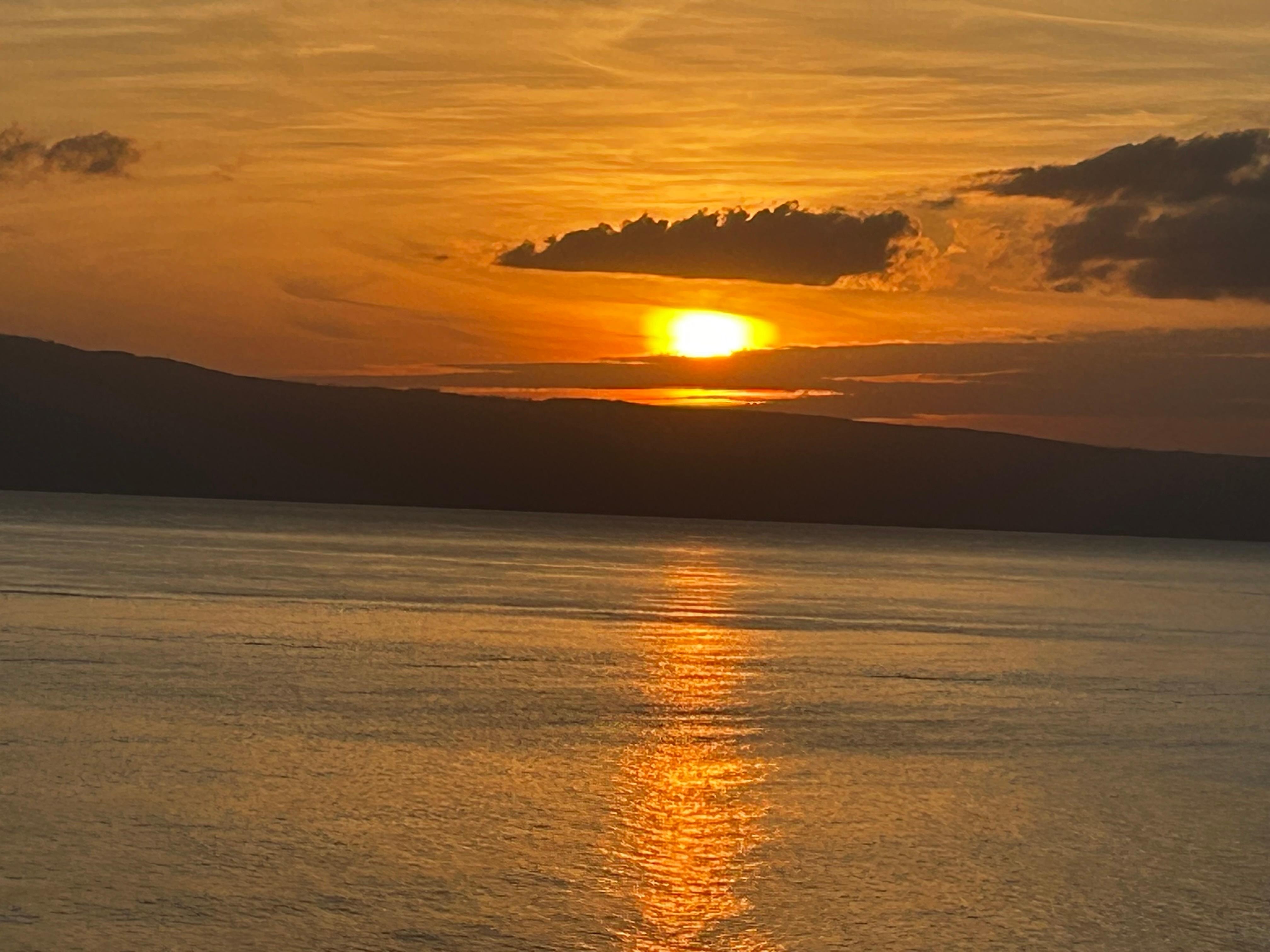 Sunset from the lanai 