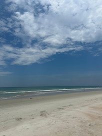 Beach right next to the condo