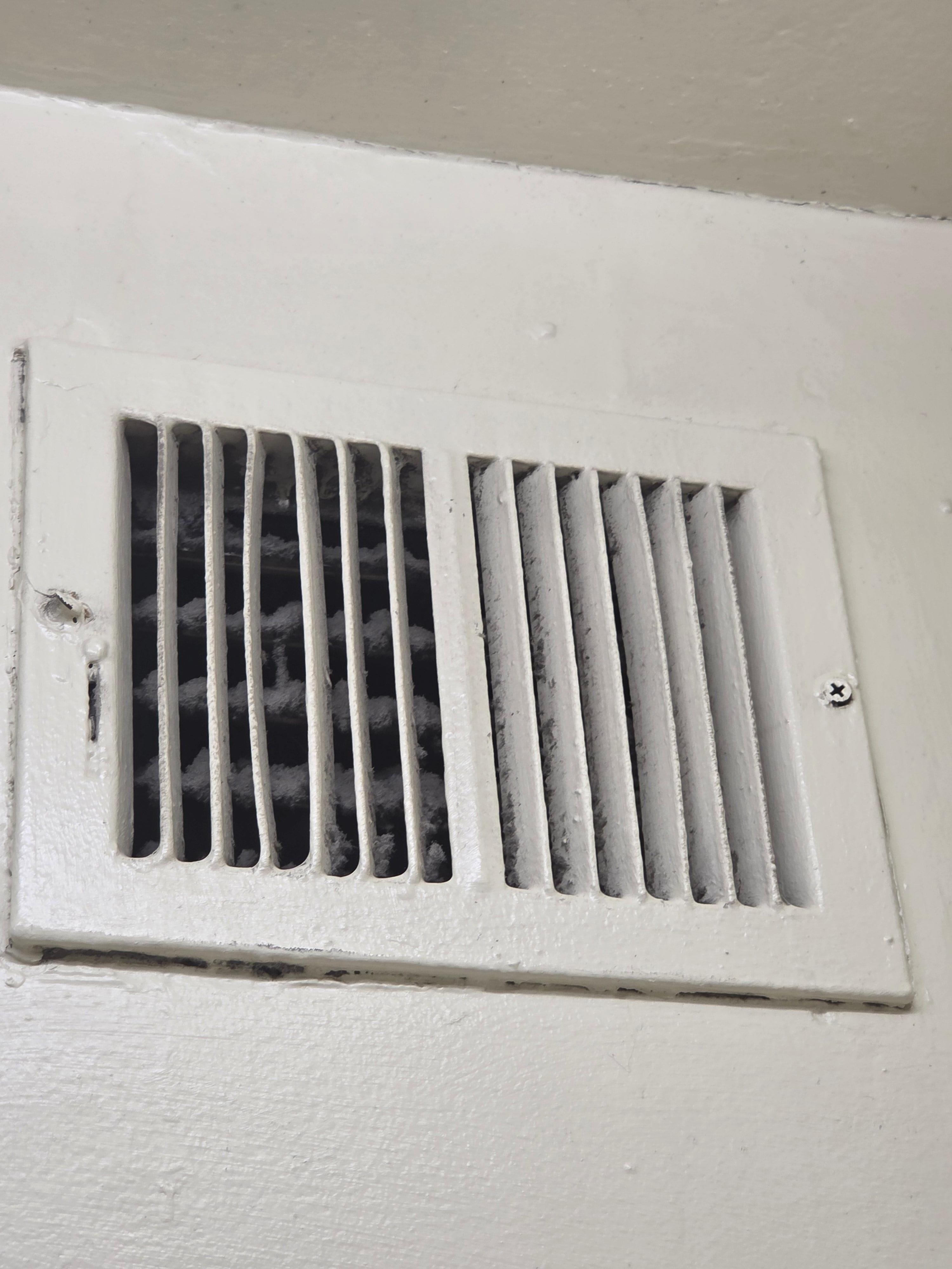 The vent was very dirty.