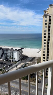 Beach view from the balcony