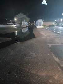 Area around parking lot
