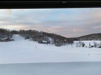 View from condo at dusk.