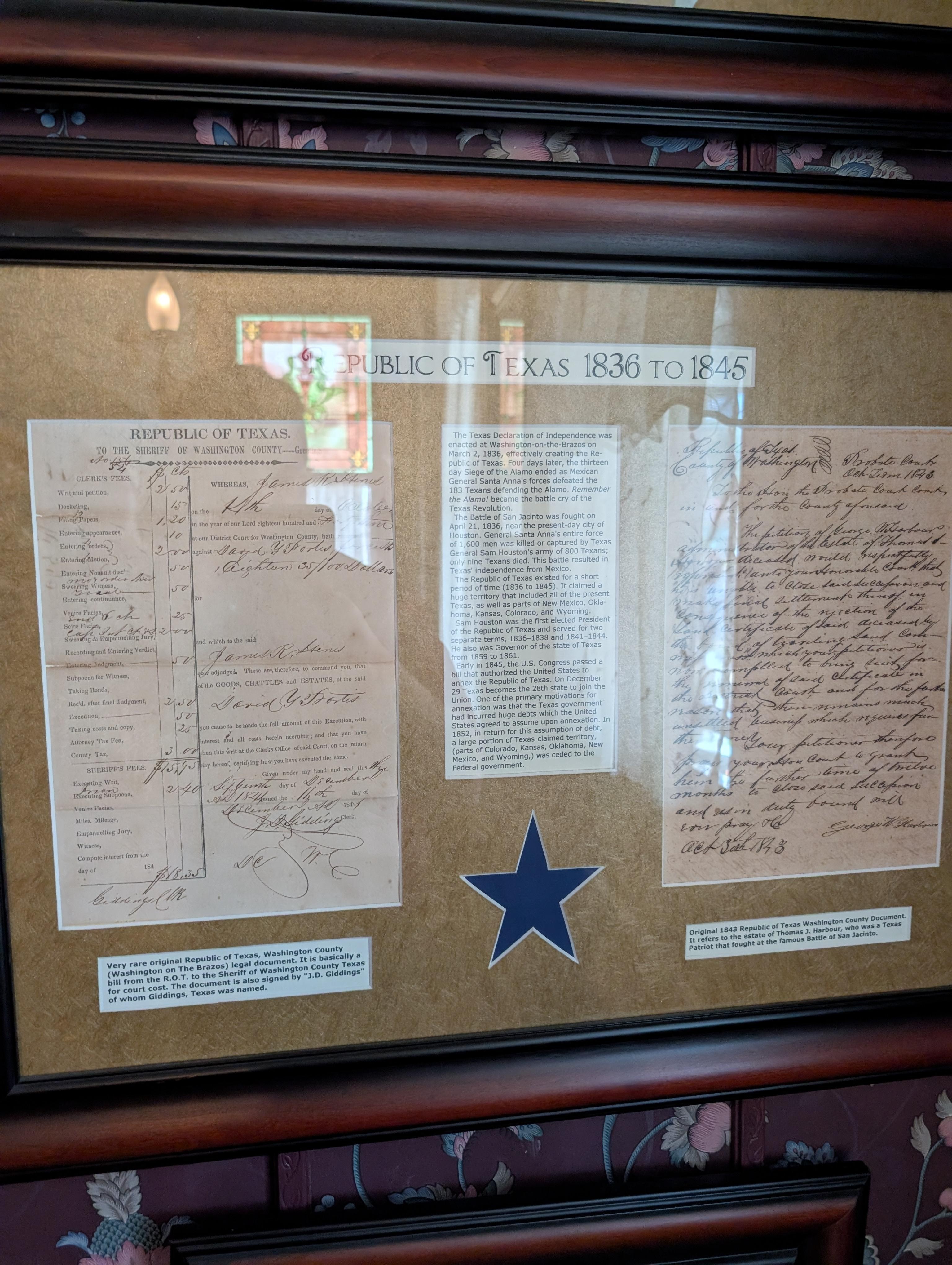 Very interesting historical documents all over the first floor