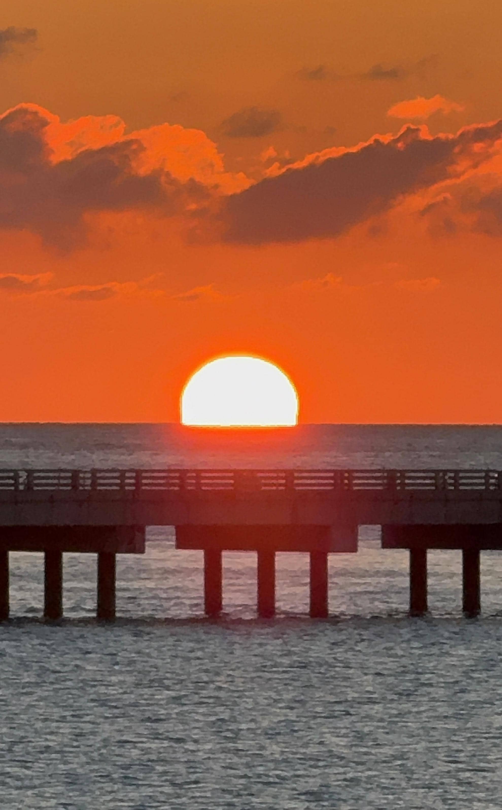 Sunset view from the pool