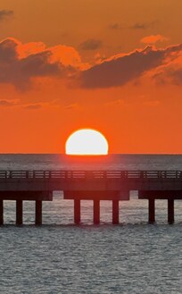 Sunset view from the pool