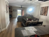 Dining and living area.