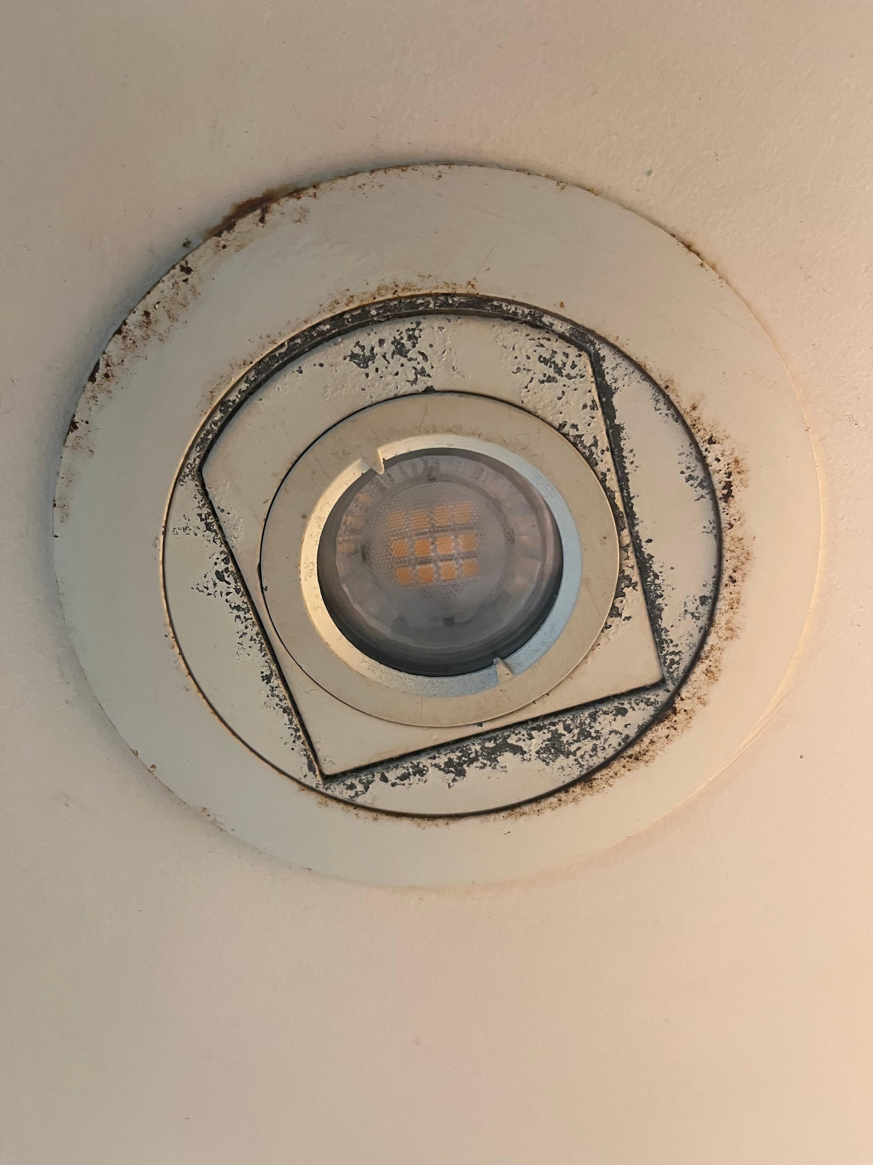 Rust on lights and everywhere. 