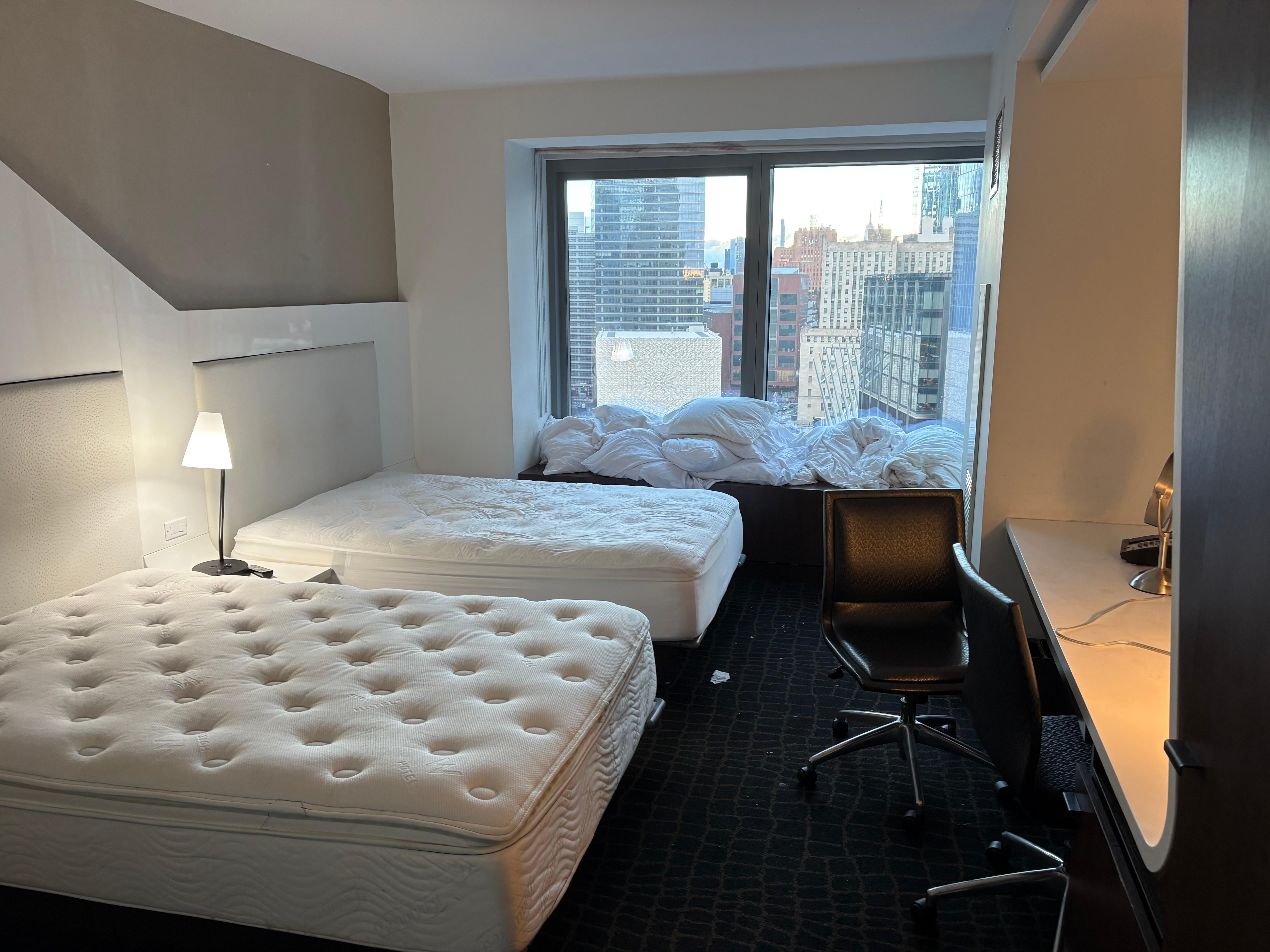 Room was not clean or ready for guests when we arrived after 3pm