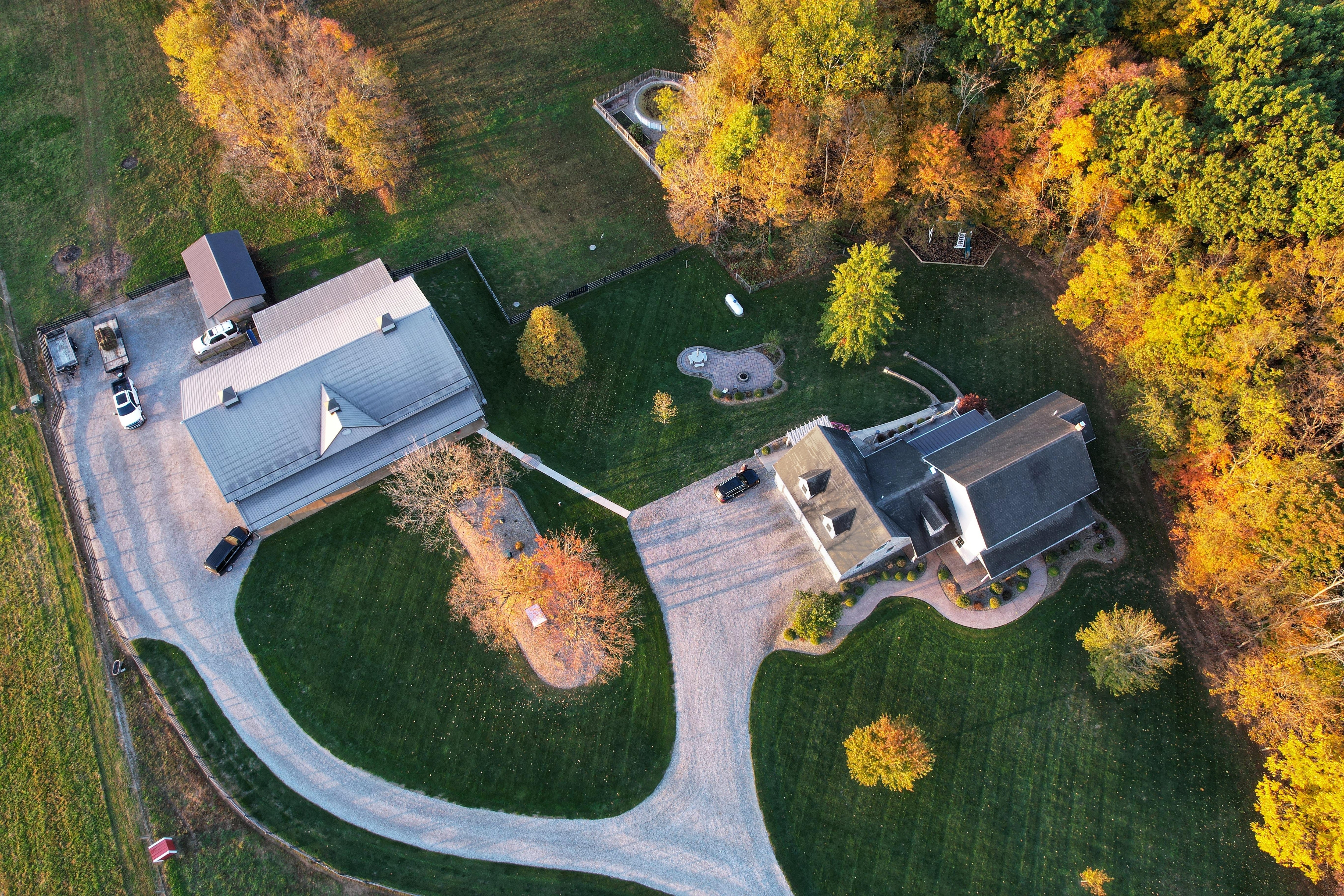 Autumn from the air over the Sunrise Apt
