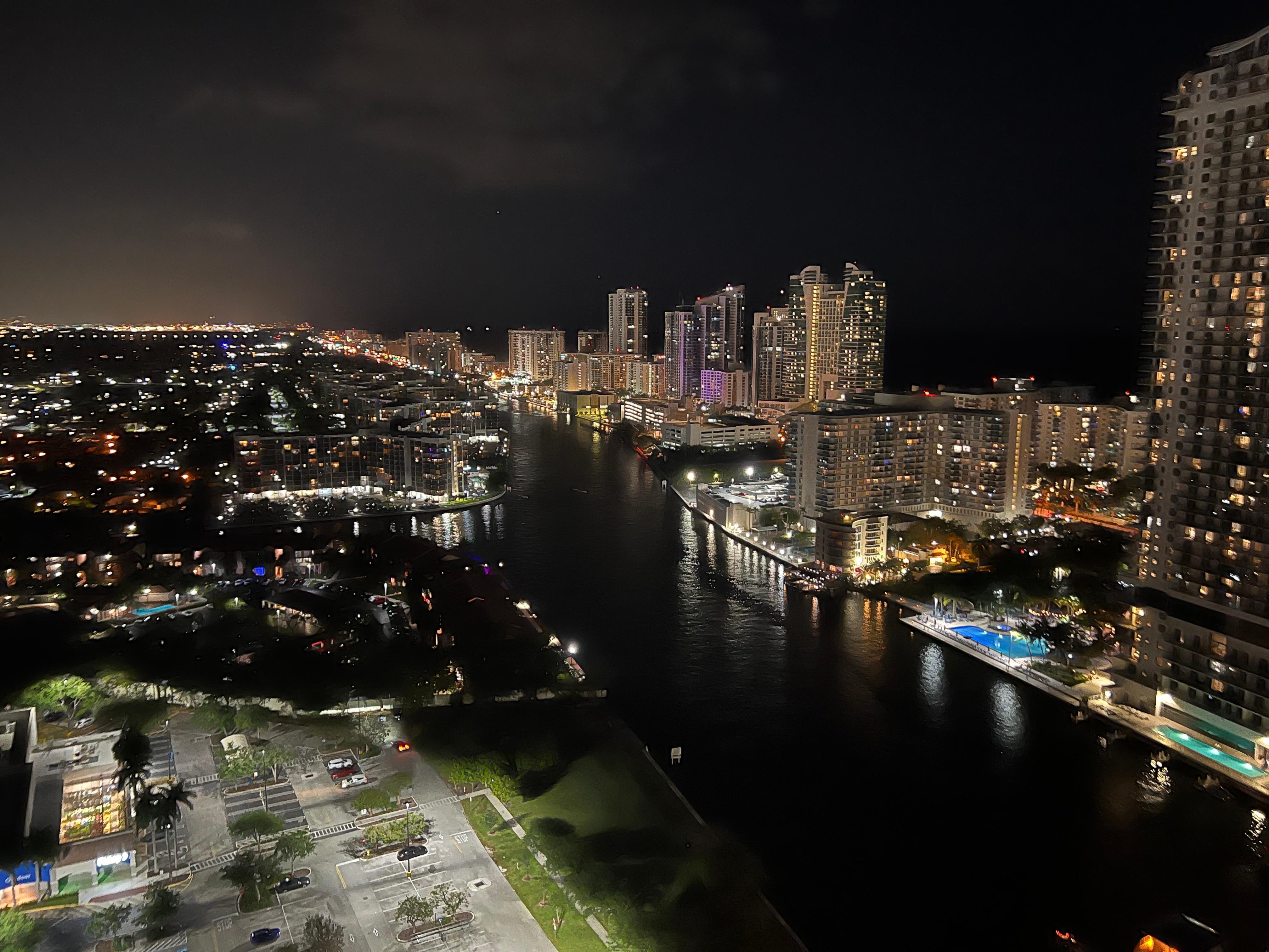 View from balcony. 