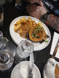 Sunday roast beef dinner