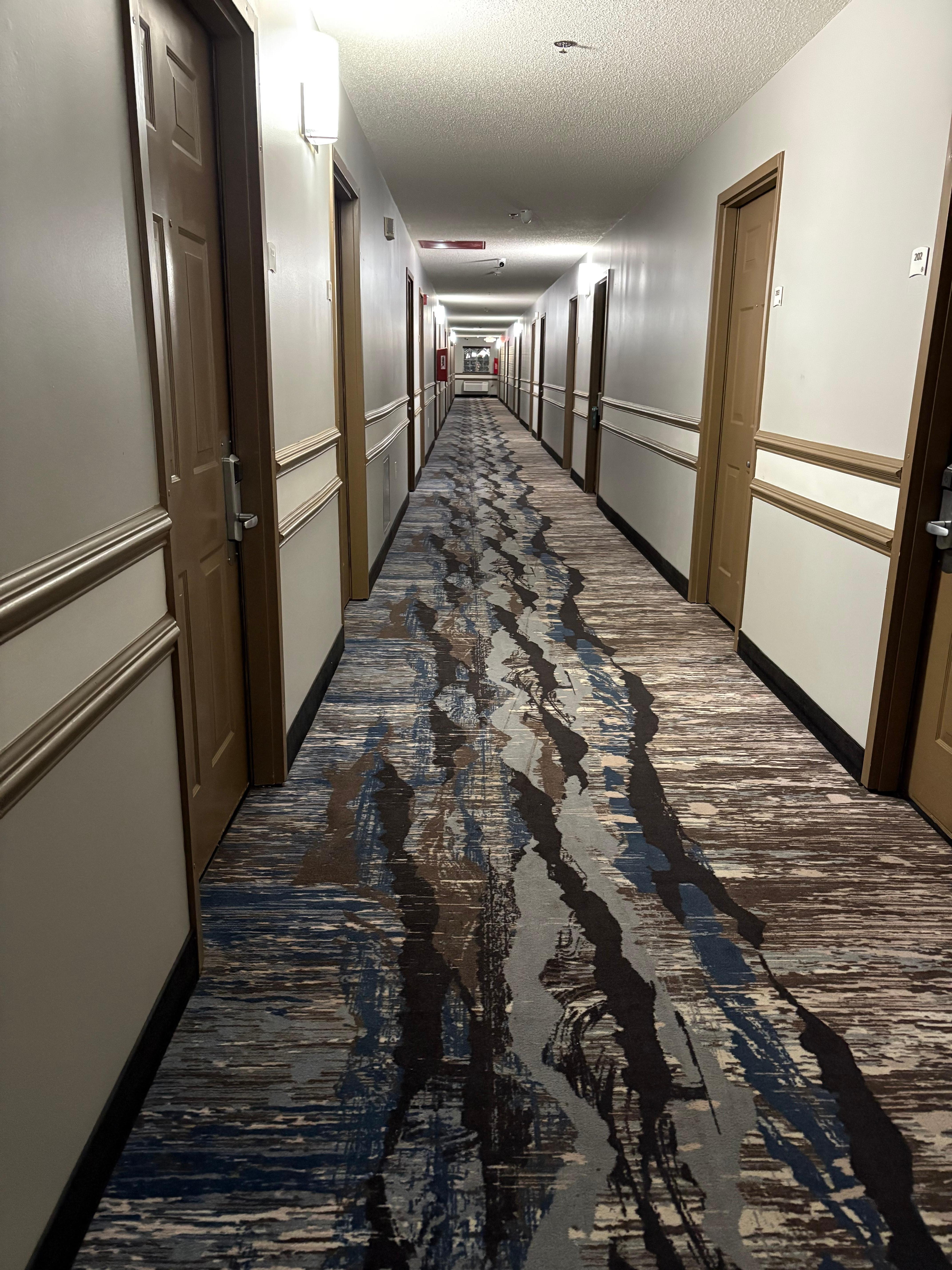 2nd floor hall had no apparent need for drying