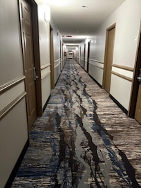 2nd floor hall had no apparent need for drying