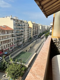 Tram stop from the balcony