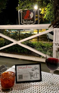 Love sitting on the front porch with cocktails.