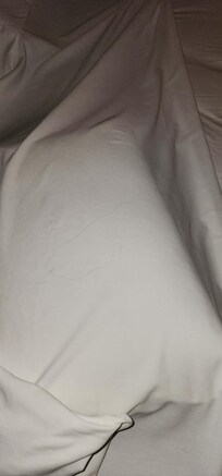 Hair in bathroom and bed