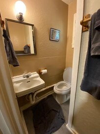 Very small bathroom and sink
