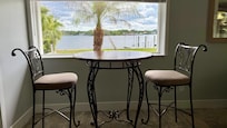 Wonderful picture-window dining view across Crystal River.