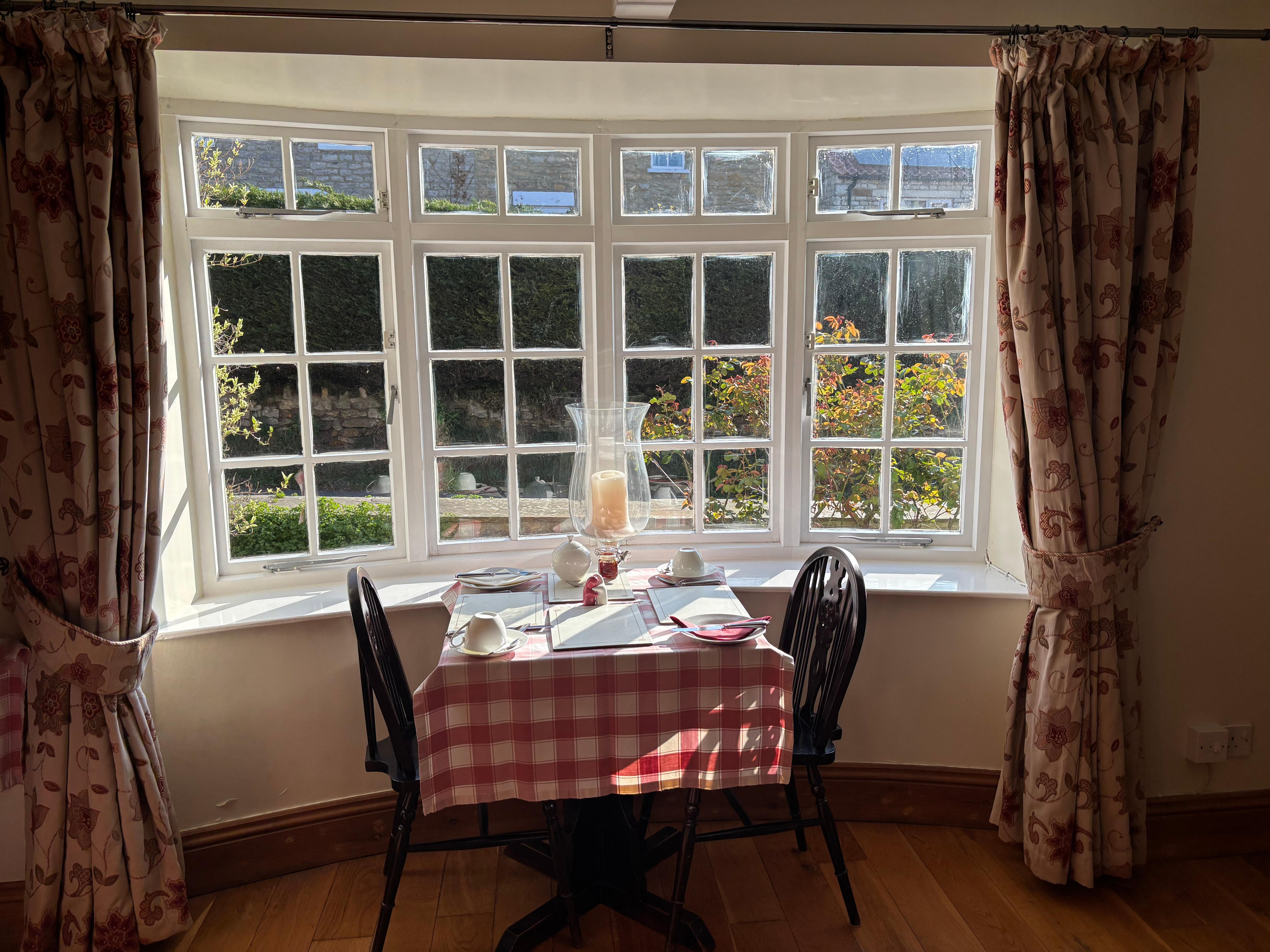 Our daily breakfast table