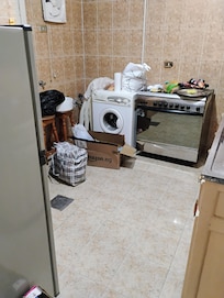 Kitchen, with some of our things