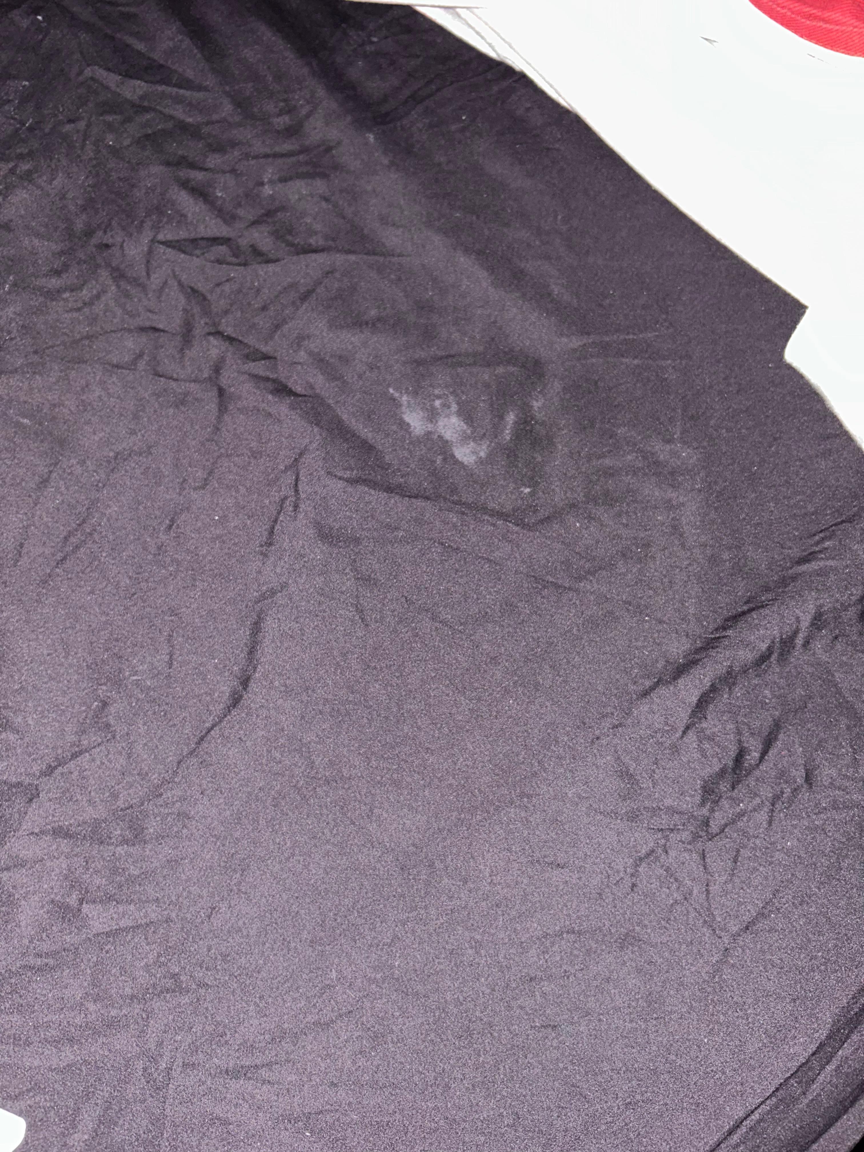 Lovely stain on the bunkbed sheets when we arrived.